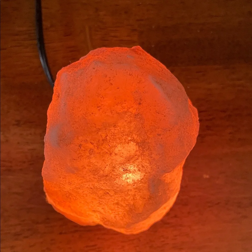 Himalayan Salt Lamp - Warm Orange Glow Home Accent